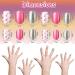 120-Piece Kids Fake Nails Set | Cute Full Cover Short False Fingernails for Girls | Children's Artificial Nail Tips for Decoration - Lovely Pattern - Buy Online on GoSupps.com