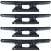 Pack of 6 Black Marine Dock Cleats for Kayak, Canoe, and Boat Mooring - Buy Online on GoSupps.com