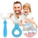 Tinade 4-Piece U-Shaped Toothbrush Set for Kids - Portable Silicone Toothbrushes for Girls - 360 Food Grade Brush - Ideal for Young Children - Buy Online on GoSupps.com