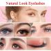Reusable Self-Adhesive Waterproof Eyelashes - Natural & Bushier - 2 Pairs with Portable Boxes - Perfect Valentine Gift for Women Girls - Buy Online on GoSupps.com