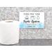 Septic Tank Sign for Toilet | Fun Novelty Adhesive Bathroom Sign | Septic System Signs for International Shipping - Buy Online on GoSupps.com