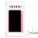 VEYES Classic Individual Lash Extensions 0.03-0.20 C/CC/D Curl 8-20mm Mixed & Single Length Volume Eyelashes Tray Matte Black Professional Supplies for Lash Techs (0.07 CC 15-20mm)