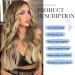 Mabufun Middle Part Curly Synthetic Wig - Ombre Blonde | Heat Resistant Fiber, Natural Look for Daily & Party Wear - Buy Online on GoSupps.com