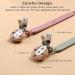 Eoopoon 2 Pack Silicone Pacifier Clips for Baby Boys and Girls - BPA Free, Flexible, Durable - Sand Light Grey - 3 Month+ Teether Toys - Buy Online on GoSupps.com