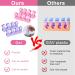 Sibba Gel Toe Separator 4 Pcs - Pedicure Toe Separators for Men and Women - Washable Toenail Dividers - Nail Polish Toe Spacers - 2 Pairs (Pink & Purple) - Buy Online on GoSupps.com