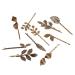 22-Piece Vintage Hair Clips Barrettes Set - Bronze Leaf, Flower, Butterfly, Heart Bobby Pin for Girls and Women - Buy Online on GoSupps.com