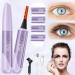 Heated Eyelash Curlers  Heated Lash Curler Electric Eyelash Curler Eye Lash Curler Best Seller LED Display 4 Temp Settings for Women USB Rechargeable Natural Curling 24 Hours Long Lasting Gifts Purple