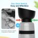 Buy Pecute 650ml Dog Water Bottle with 150ml Food Container - Portable Spout-Proof Dispenser for Travel & Outdoor Walks - Gray - Buy Online on GoSupps.com