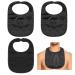 3 Pcs Tracheostomy Shower Cover Neck Stoma Protector Tracheostomy Supplies Breathable Tracheotomy Cover Adjustable Stoma Covers for Neck Trachea Cover for Tracheostomy (Black)
