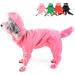 Zunea Waterproof Dog Raincoat with Legs for Small Dogs Puppy Hooded Rain Poncho Jumpsuit with Rain Boots Four-legged Slicker Rainwear with Hood Pet Rain Coat Rain Jacket Rain Gear Pink S S pink