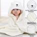 Zuimei Hooded Baby Towel - Soft Cute Animal Design for Newborns - Boy and Girl Birthday Gift - Bear Pattern - Buy Online on GoSupps.com