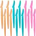 12 Pcs Face Razors for Women, Dermaplane Tool Eyebrow Razor for Trimming and Shaping, Multipurpose Exfoliating Women's Facial Razors and Hair Shaper Remover Face Shavers Trimmer with Cover