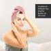 Homelevel 2x Terry Hair Turban - Quick-Drying 100% Cotton Hair Towels in Gray & Old Pink - Lightweight Hair Accessory - Buy Online on GoSupps.com