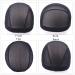 Black Mesh Dome Cap for Wigs - 5 Pieces - Wide Rubber Band Wig Cap for Wig Making | International Shipping - Buy Online on GoSupps.com
