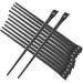 Healeved 36 Pcs Eyeliner Brush Eye Shadow Brush Eye Brushes for Eyeshadow Flat Concealer Brush Black  - Buy Online on GoSupps.com