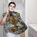 Augenstern Men's Shaving Apron - Bitcoin Coins Design | Best Beard Bib for Father's Day - Buy Online on GoSupps.com