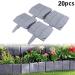 Garden Landscape Edging - Flexible Garden Border Edging | Garden Edging Decorative Border Recycled Garden Fences and Borders for Lawn Yard Wood.l 20 Pieces - Buy Online on GoSupps.com