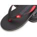 CRESSI Leaf Flip Flop - Unisex Black Red Beach & Pool Footwear | Size 45/46 EU - Buy Online Internationally - Buy Online on GoSupps.com
