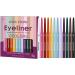 Colored Liquid Eye Liner - Waterproof Matte Liquid Eye Liner Matte Eyeshadow Highlight Pen Rainbow Eye Liner Soft Crayon Eye Shadow Set for Halloween Festival Makeup - Buy Online on GoSupps.com
