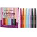 Colorful Eye Liner Set | Waterproof Colored Matte Lip Liner | Matte Eyeshadow Highlight Pen Rainbow Eye Liner Soft Crayon Eye Shadow Set for Halloween Festival Makeup
