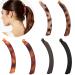 6 pieces large banana clips of colorful banana hair clip for thick hair non -slip ponytail holder clip for women and girls 6 multi colors d