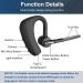 CVC 8.0 Dual Mic Noise Cancelling Bluetooth Headset V5.0 for iPhone Android - Hands-Free Wireless Earpiece for Driving and Office - Buy Online on GoSupps.com