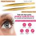 Japanese Stainless Steel Gold Tweezers for Individual Isolation & Classic Lashes - 14cm Curved Degree Eyelash Extension Tool - Buy Online on GoSupps.com