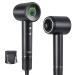 Hair Dryer - Bopcal Ionic Blow Dryer with Concentrator for All Hair Types 110000 RPM High-Speed Fast Drying Lightweight and Quiet 200 Million Negative Ions Dryer with Thermo-Control (1500w) Black