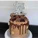 LissieLou Happy 30th Birthday Cake Topper in Pretty Glitter Card Made in the UK - Red - Buy Online on GoSupps.com