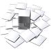 50 Pieces Mini Size Square Mirror Adhesive Small Square Mirror Craft Mirror Tiles for Crafts and DIY Projects Supplies Home Decoration (1 x 1 Inch)