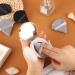 Pimoys 6-Piece Triangle Powder Puff Set - Soft Velour Makeup Sponges for Foundation & Setting Powder - Beauty Blender & Body Powder Applicator - Black & Gray - Buy Online on GoSupps.com