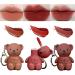 3PCS Keychain Bear Lipsticks 2 in 1 Bear Keychain Velvet Matte Lipstick Lip Mud Set 2 in 1 Key Chain Bear Lipstick Mist Matte Velvet Lipgloss Moisturizing Lip Cute Bear Beauty Makeup Long Lasting Hydration 010203