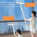 Squeegee For Window Cleaning with Spray and 3 Pads 2024 New Double Sided Spray Window Cleani Retractable Cleaner Spray Glass White 30cm+35cm - Buy Online on GoSupps.com
