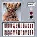 Shop Halloween Press On Nails - Spider Web French Tip Acrylic Nails with Charms | Dark Red Full Cover Glue-On Nail Art - Buy Online on GoSupps.com