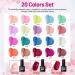 JODSONE 20 Color Gel Nail Polish Kit - Vibrant High Shine with Base & Top Coats - International Shipping Available - Buy Online on GoSupps.com
