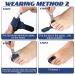 Jutom 4-Piece Toe Splint Set for Hammer Toe Correction - Blue - Buy Online on GoSupps.com