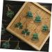 EXCEART Earrings 20 pcs Shamrock Ornament Novel Four- Shape Keychain Sequins Bead Alloy Making Home Green - Buy Online on GoSupps.com
