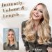BARSDAR Clip-In Hair Extensions - 5 PCs Long Wavy | 50 cm Honey Blonde Synthetic Hair for Women & Girls - Buy Online on GoSupps.com
