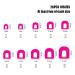 Hanyousheng 26pcs Nail Polish Stencil Set - Manicure Nail Art Painting Guide & Reusable Protection Tips for Stunning Nails | International Shipping Available - Buy Online on GoSupps.com