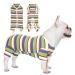 Tony Hoby Dog Suit for women and men dog overall with 4 legs and stripes soft cotton sleeping suit for comfortable sleep M blue & white-boy