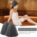 Premium 2-Piece Sauna Hat Set | Filzhut Felt Cap for Men & Women | Portable Bath & Shower Accessories (Gray) - Buy Online on GoSupps.com