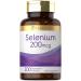 Carlyle Selenium 200mcg | 200 Capsules | Yeast Free | L-Selenomethionine Mineral Supplement | Vegetarian Non-GMO & Gluten Free 200 Count (Pack of 1)