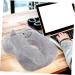 Healeved Neck Nap Pillow - Gray PP Cotton | Comfortable 28x23cm Travel Pillow for Girls - International Shipping Available - Buy Online on GoSupps.com