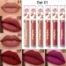 EVPCT 6Pcs Peony Flower Liquid Matte Lipstick Set - Dark Red Purple Shades - Long Lasting Waterproof Formula - 24-Hour Matte Finish - Lip Stain Set for Women - 6 Count - Buy Online on GoSupps.com