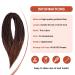 Handmade Ombre Reddish Brown Dreadlocks - No Lifting 60cm Double Ended Extensions 10 Strands Thick 0.6cm Crochet Hair for Women - Buy Online on GoSupps.com