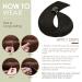 22inch Nano Ring Tip Hair Extensions Pre Bonded 100% Real Hair Extensions 1g/s CoLd Fusion Hair Extensions #1B Natural Black - Buy Online on GoSupps.com