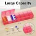 TookMag 2 Pack Extra Large Weekly Pill Organizer Case - 7 Day Capacity for Pills/Vitamins/Supplements (Pink) - Buy Online on GoSupps.com
