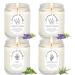 Scented Soy Candles 4 Pack - Lavender Sage Aromatherapy Set for Stress Relief and Meditation - Long Lasting 28 oz Natural Candles - Perfect Gifts for Women - Buy Online on GoSupps.com
