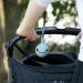 Bebe N Belle Baby Silicone Pacifier Holder - BPA Free, Elegant Charcoal Design | Stroller & Diaper Bag Attachment Case - Buy Online on GoSupps.com