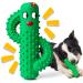 Rmolitty dog toys indestructible k toy Puppy chewing for denture puppies durable squeaking toys made of rubber for small to medium -sized dogs cactus